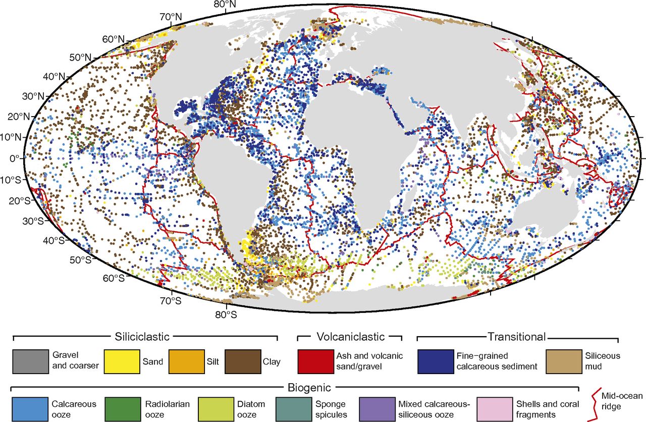 海底沉积物采样位置